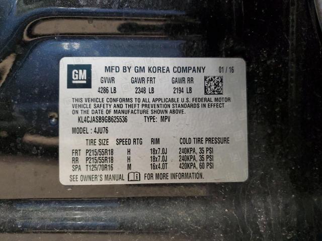 KL4CJASB9GB625536 Buick Encore