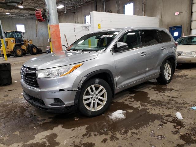 VIN 5TDBKRFH0ES024145 2014 Toyota Highlander, LE no.1