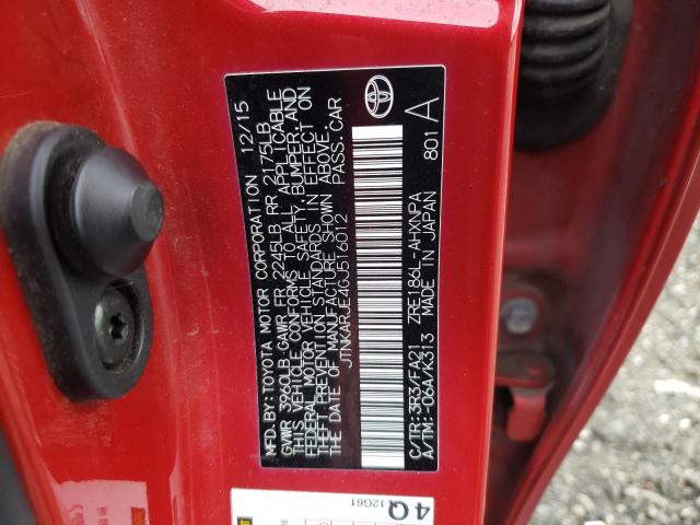 2016 TOYOTA SCION IM - JTNKARJE4GJ516012