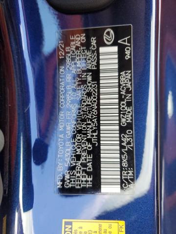 2022 LEXUS LC 500H JTHLY5AY6NA002231