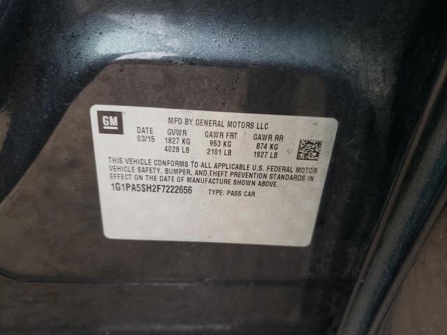 2015 CHEVROLET CRUZE LS 1G1PA5SH2F7222656