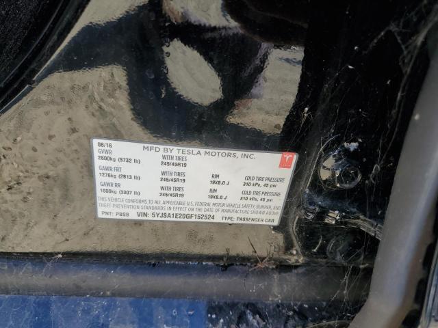 5YJSA1E20GF152524 Tesla MODEL S