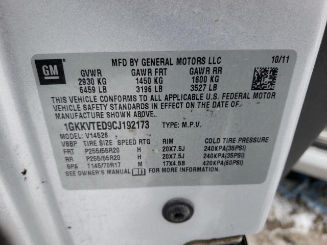 1GKKVTED9CJ192173 GMC Acadia Denali