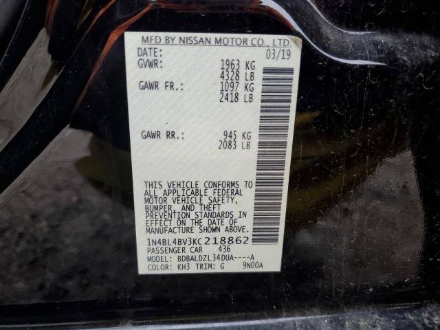 2019 NISSAN ALTIMA S - 1N4BL4BV3KC218862