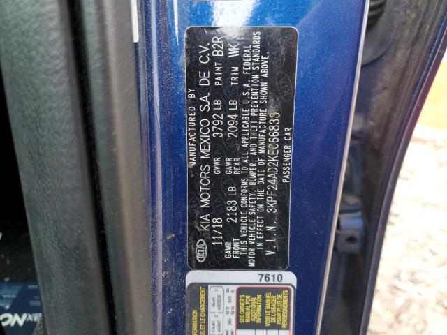 3KPF24AD2KE066833 KIA Forte