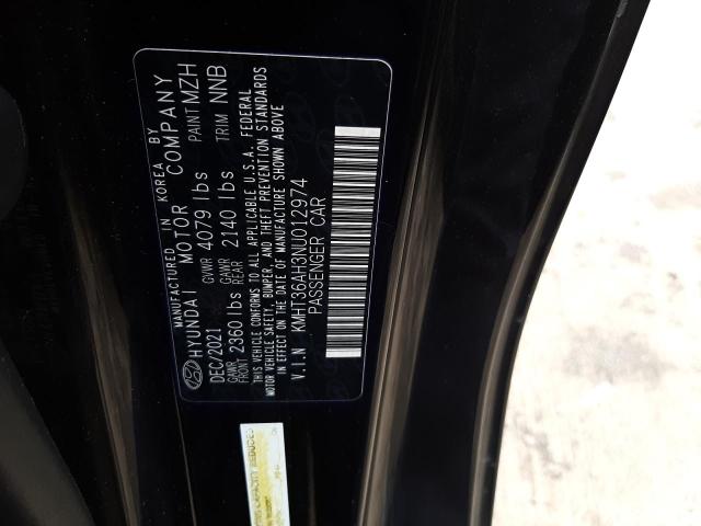 2022 HYUNDAI VELOSTER N - KMHT36AH3NU012974