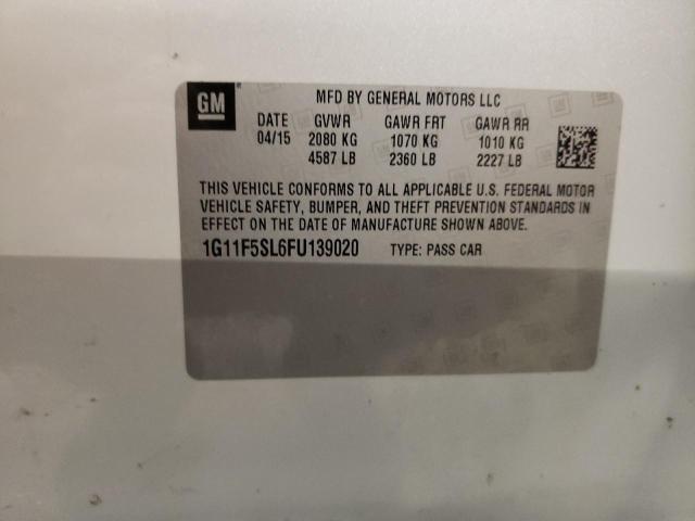 2015 CHEVROLET MALIBU LTZ - 1G11F5SL6FU139020