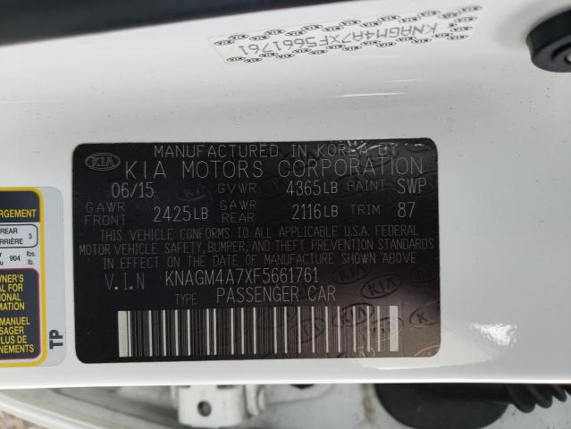 KNAGM4A7XF5661761 KIA Optima Lx