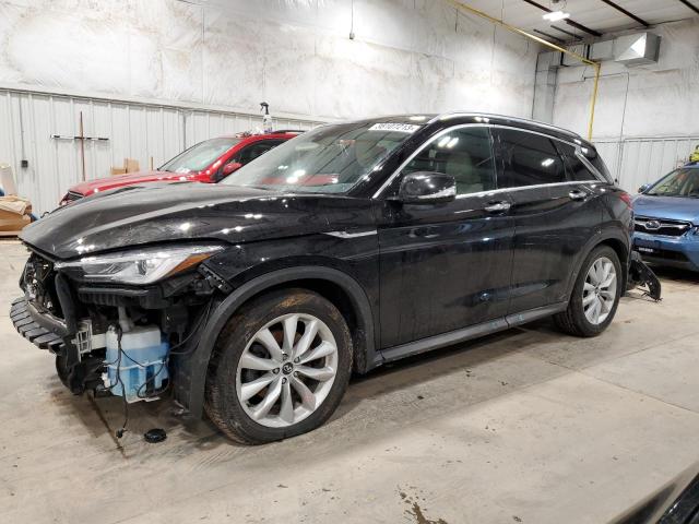 Salvage cars for sale from Copart Milwaukee, WI: 2019 Infiniti QX50 Essential