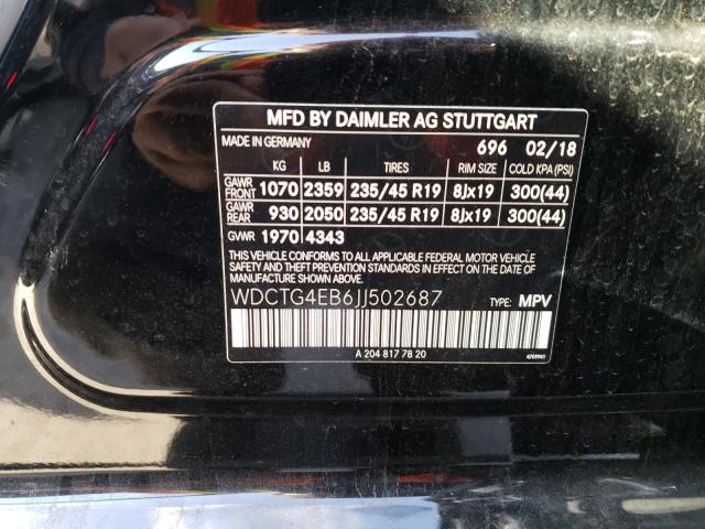 2018 MERCEDES-BENZ GLA 250 - WDCTG4EB6JJ502687