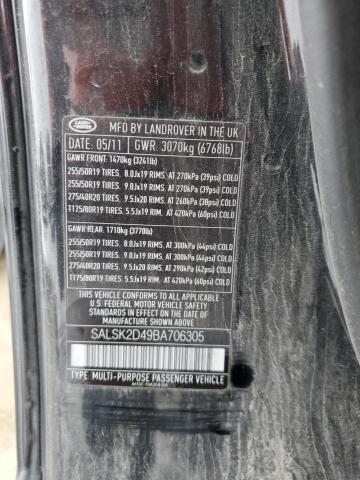 SALSK2D49BA706305 Land Rover Range Rover Sport Lux