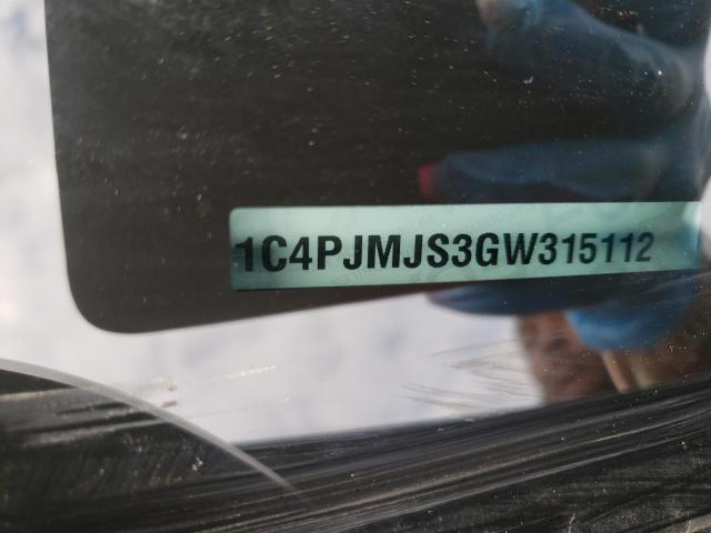 2016 JEEP CHEROKEE O 1C4PJMJS3GW315112