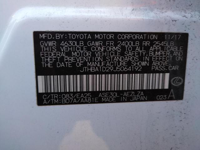 2018 LEXUS IS 300 - JTHBA1D29J5064192