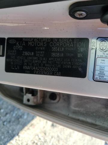 KNAFU4A21D5680003 KIA FORTE EX