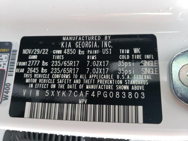5XYK7CAF4PG083803 KIA Sportage X-pro