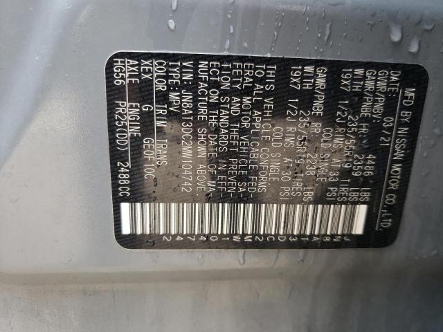 2021 NISSAN ROGUE PLAT JN8AT3DC2MW104742