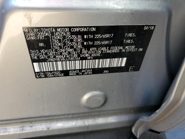 2018 TOYOTA RAV4 LE - JTMZFREV8JJ185764