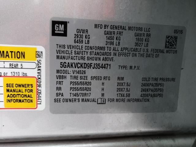 5GAKVCKD9FJ354471 Buick Enclave