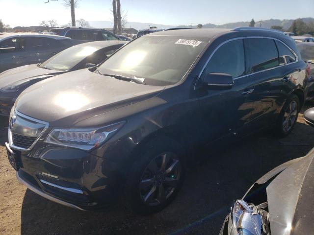 Salvage cars for sale from Copart San Martin, CA: 2015 Acura MDX Advance