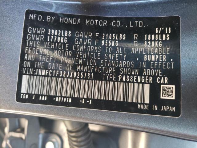 2018 HONDA CIVIC COUP JHMFC1F38JX025731