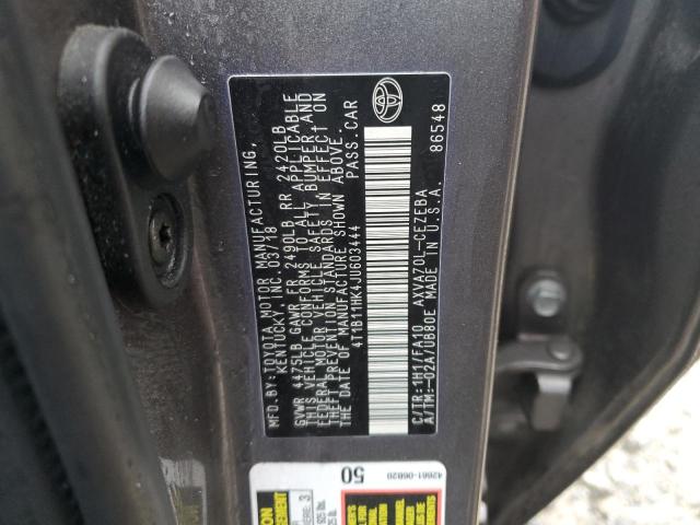 2018 TOYOTA CAMRY L - 4T1B11HK4JU603444