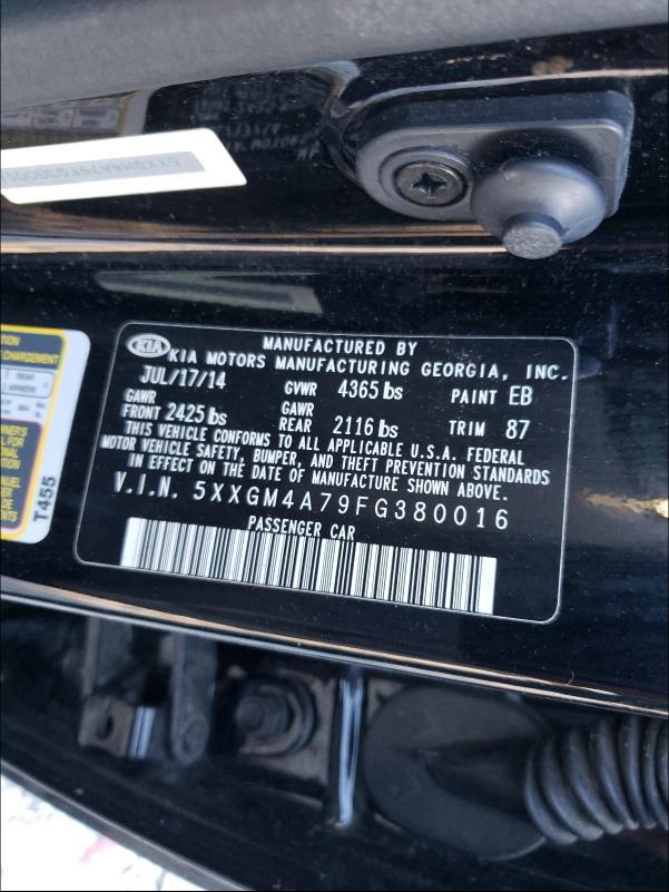 2015 KIA OPTIMA LX 5XXGM4A79FG380016