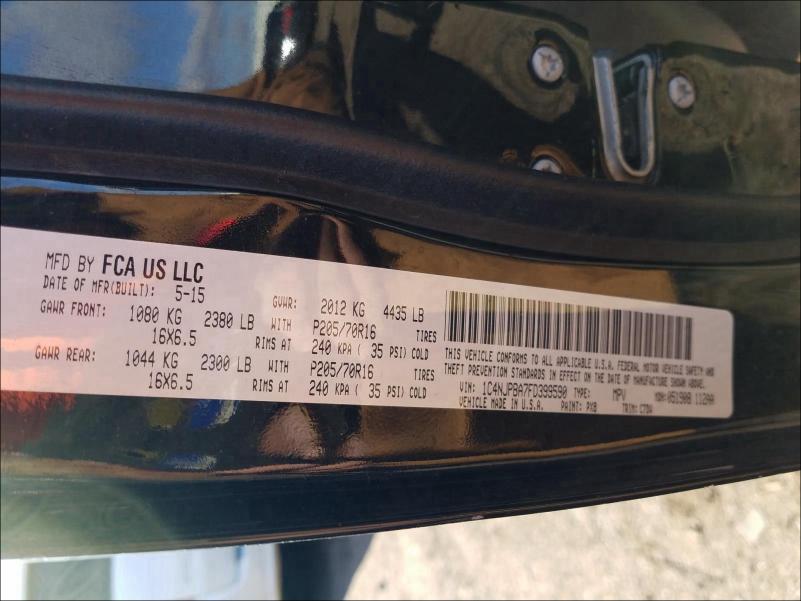 2015 JEEP PATRIOT 1C4NJPBA7FD399590