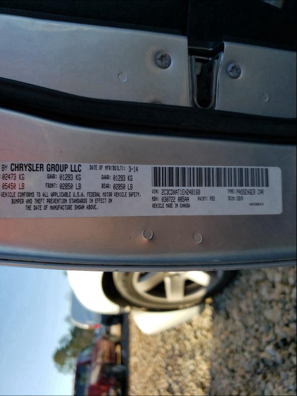 2014 DODGE CHARGER PO 2C3CDXAT1EH248168