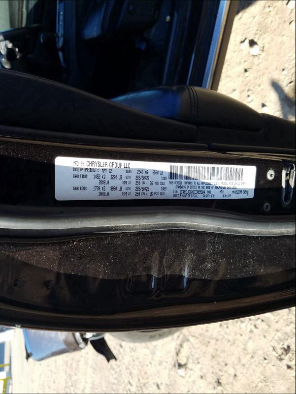2012 DODGE DURANGO CR 1C4RDJDGXCC309504