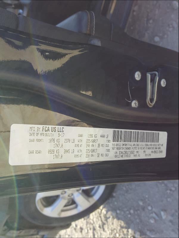 2018 JEEP COMPASS LA 3C4NJCBB3JT165631