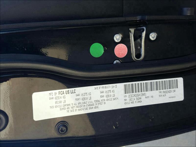 2016 CHRYSLER 300C 2C3CCAEG5GH128051