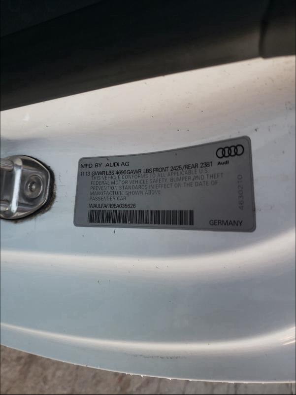 2014 AUDI A5 PREMIUM WAULFAFR9EA035626