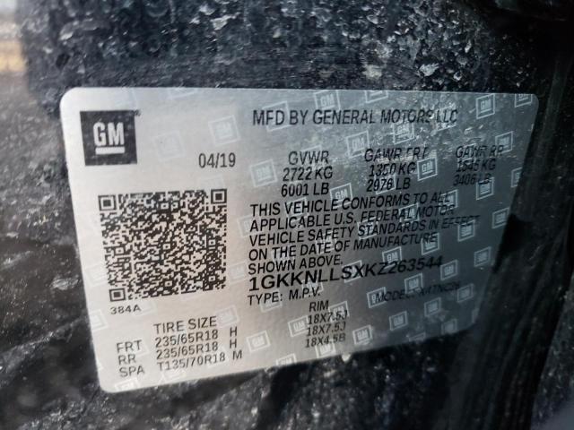2019 GMC ACADIA SLE - 1GKKNLLSXKZ263544