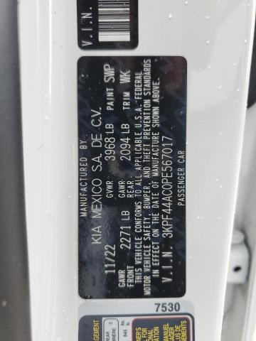 3KPF44AC0PE567017 KIA FORTE GT