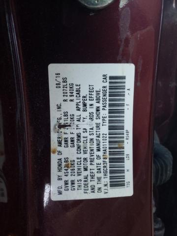 2017 HONDA ACCORD EXL 1HGCR3F87HA011022