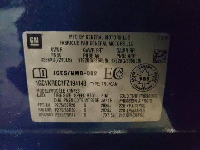 2015 CHEVROLET SILV1500 4 1GCVKREC7FZ194148