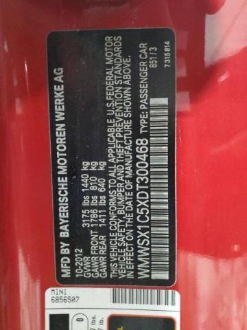 WMWSX1C5XDT300468 Mini Cooper