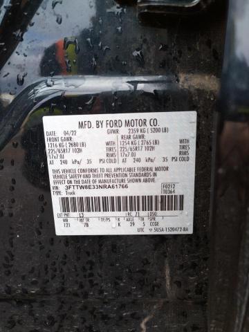 2022 FORD MAVERICK X - 3FTTW8E33NRA61766