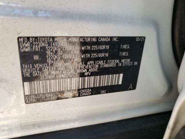 2021 TOYOTA RAV4 LIMIT - 2T3D6RFV8MW025222