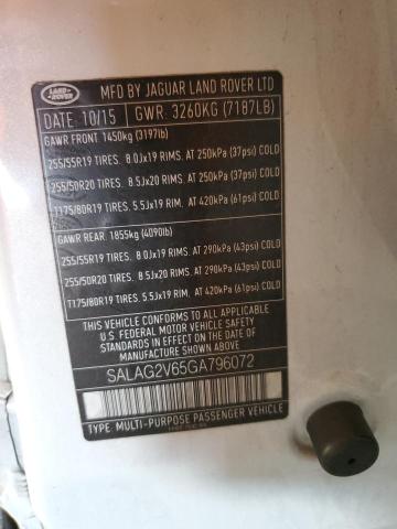 SALAG2V65GA796072 Land Rover LR4