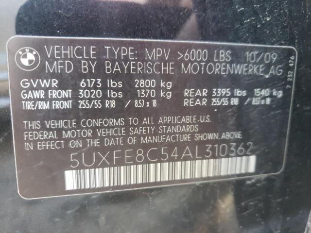 5UXFE8C54AL310362 BMW X5 Xdrive48i