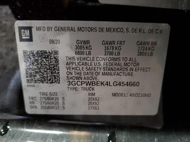 2020 CHEVROLET OTHER - 3GCPWBEK4LG454660