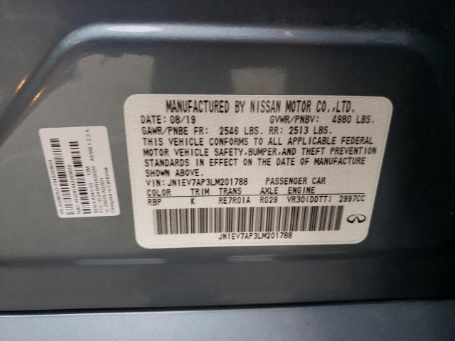 2020 INFINITI Q50 PURE - JN1EV7AP3LM201788