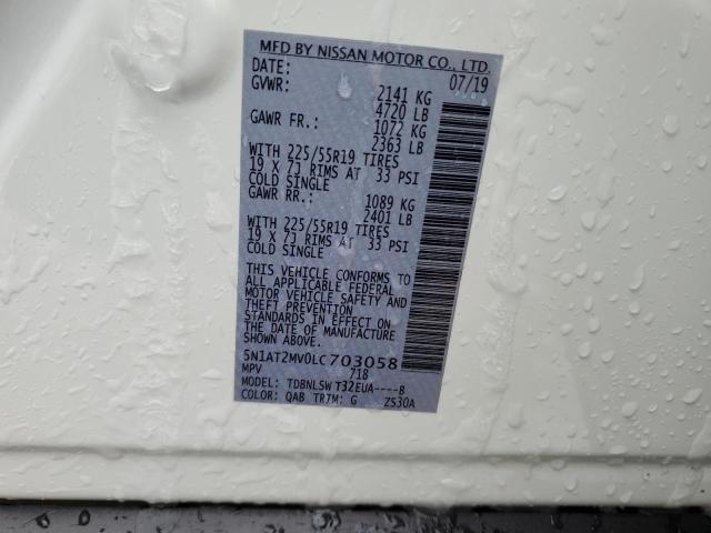 2020 NISSAN ROGUE S 5N1AT2MV0LC703058