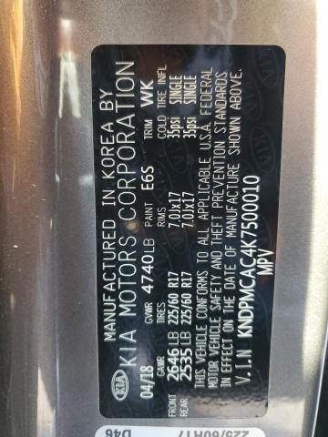 2019 KIA SPORTAGE L - KNDPMCAC4K7500010