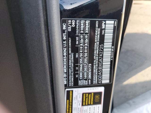 2016 MERCEDES-BENZ GLE 350 - 4JGDA5JBXGA742725