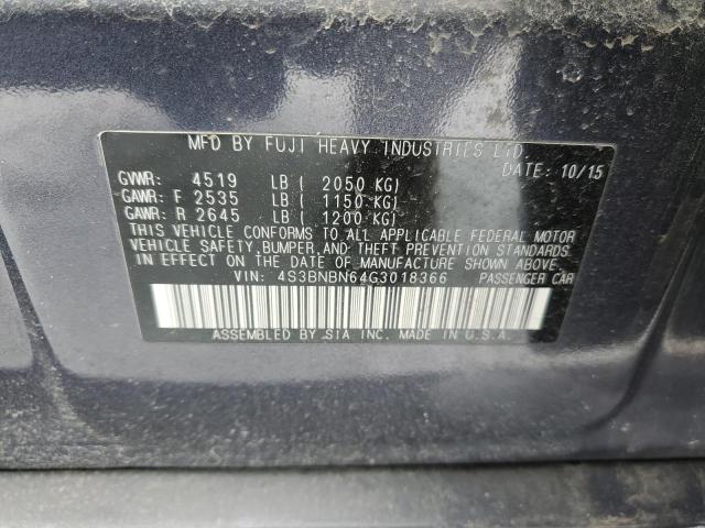 VIN 4S3BNBN64G3018366 2016 SUBARU LEGACY no.12