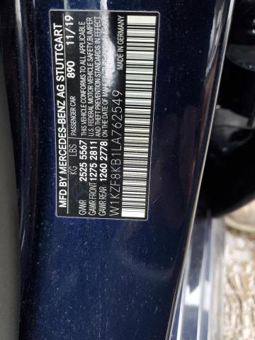 2020 MERCEDES-BENZ E 63 AMG-S - W1KZF8KB1LA762549