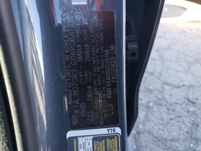 KNAFX4A60G5519768 KIA FORTE LX