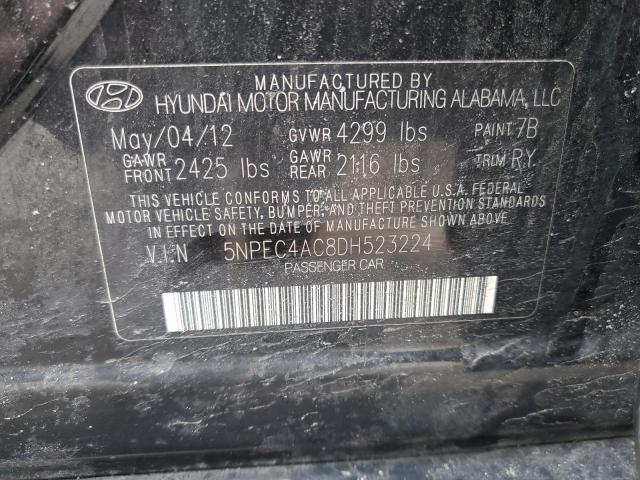 VIN 5NPEC4AC8DH523224 2013 HYUNDAI SONATA no.12